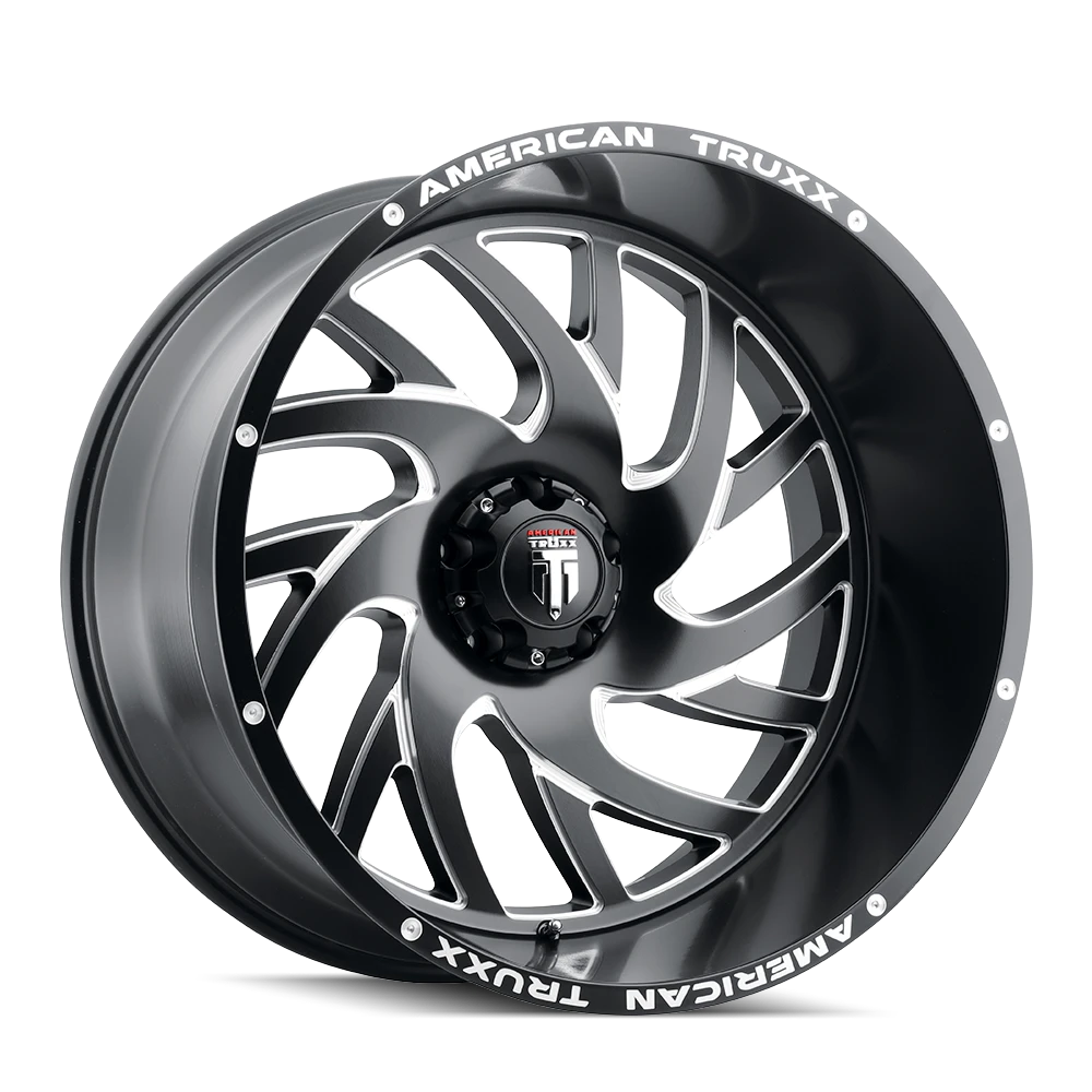 American Truxx Xclusive AT1907 Satin Black Milled Wheels