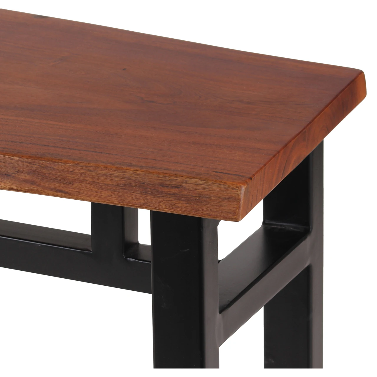 AmeriHome AWLEB46B Acacia Live Edge 46 inch Bench - Black — product image 4