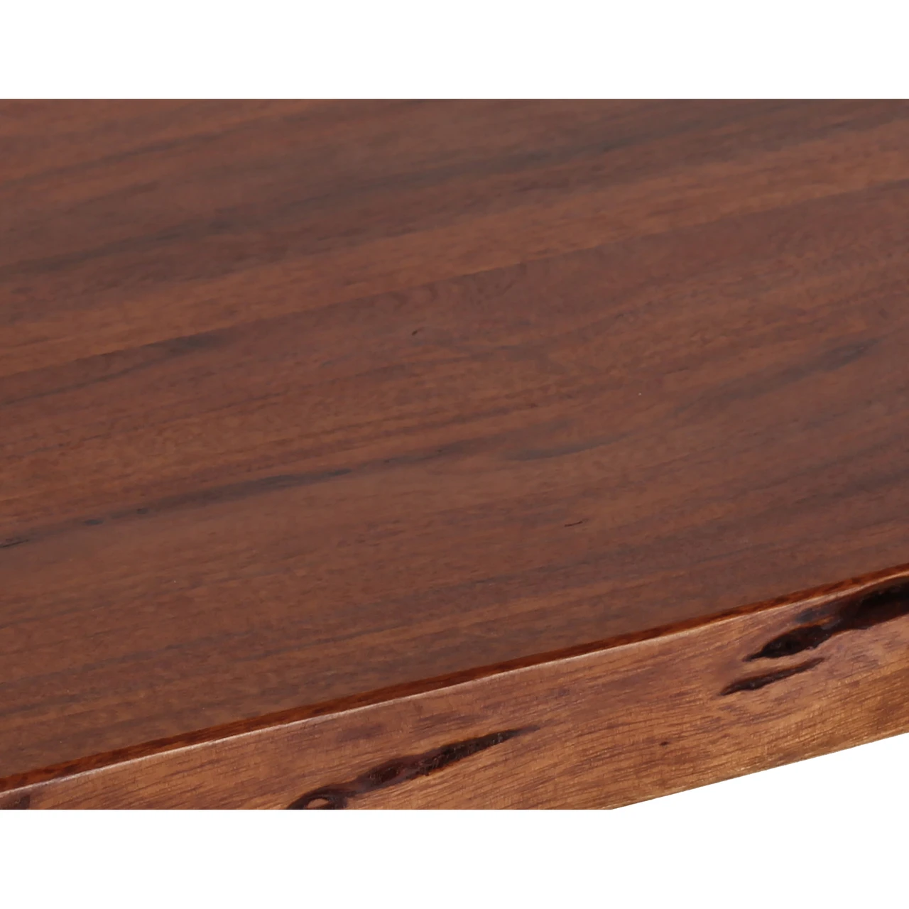 AmeriHome AWLEB46W Acacia Live Edge 46 inch Bench - White — product image 3