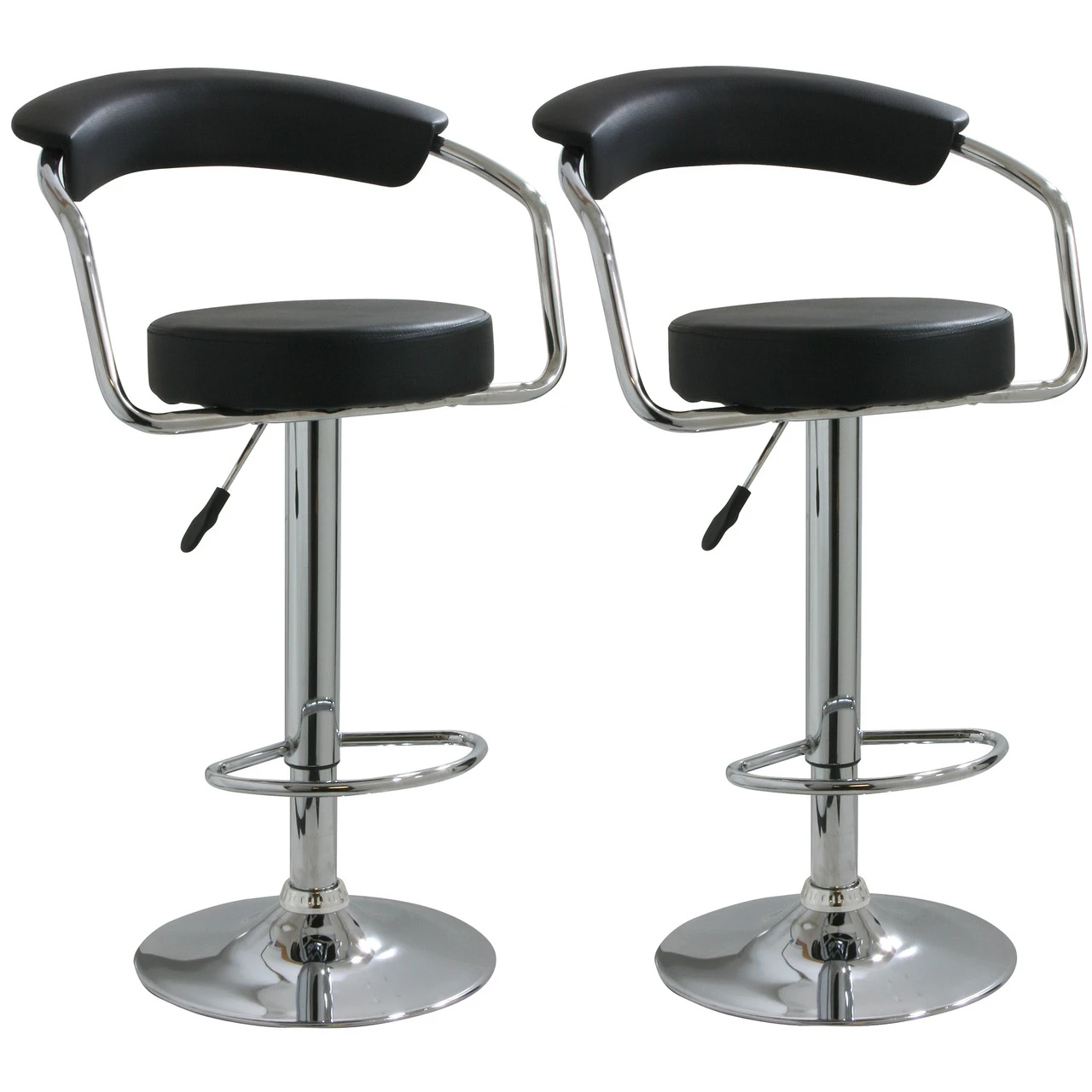 AmeriHome 2-Piece Adjustable Height Bar Stool Set (BS1060BSET)