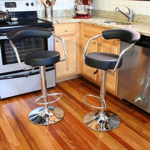 AmeriHome 2-Piece Adjustable Height Bar Stool Set (BS1060BSET) — product image 2