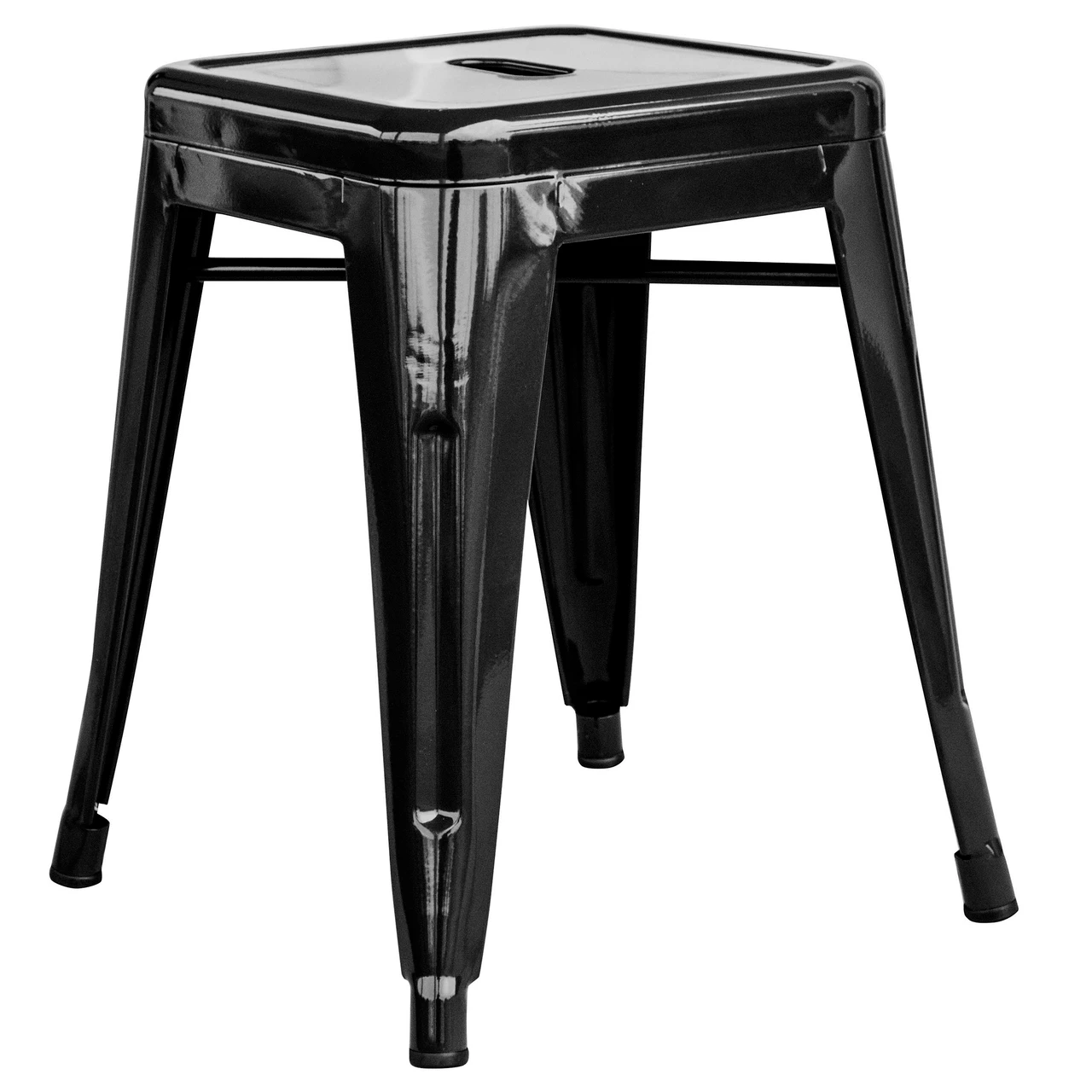 AmeriHome BS18BLKSET Loft Black 18 Inch Metal Bar Stool - 4 Piece — product image 5