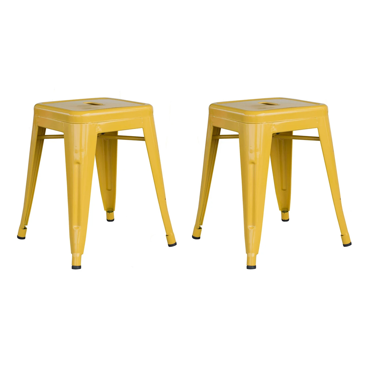 AmeriHome BS18GOLD Loft Gold 18 Inch Metal Bar Stool - 2 Piece