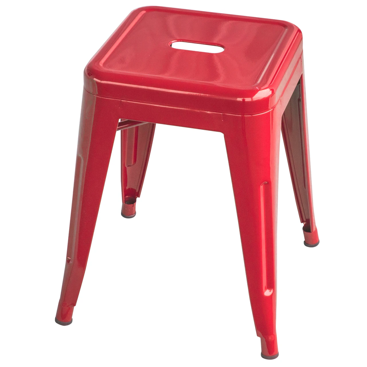AmeriHome BS18REDSET Loft Red 18 Inch Metal Bar Stool - 4 Piece — product image 3