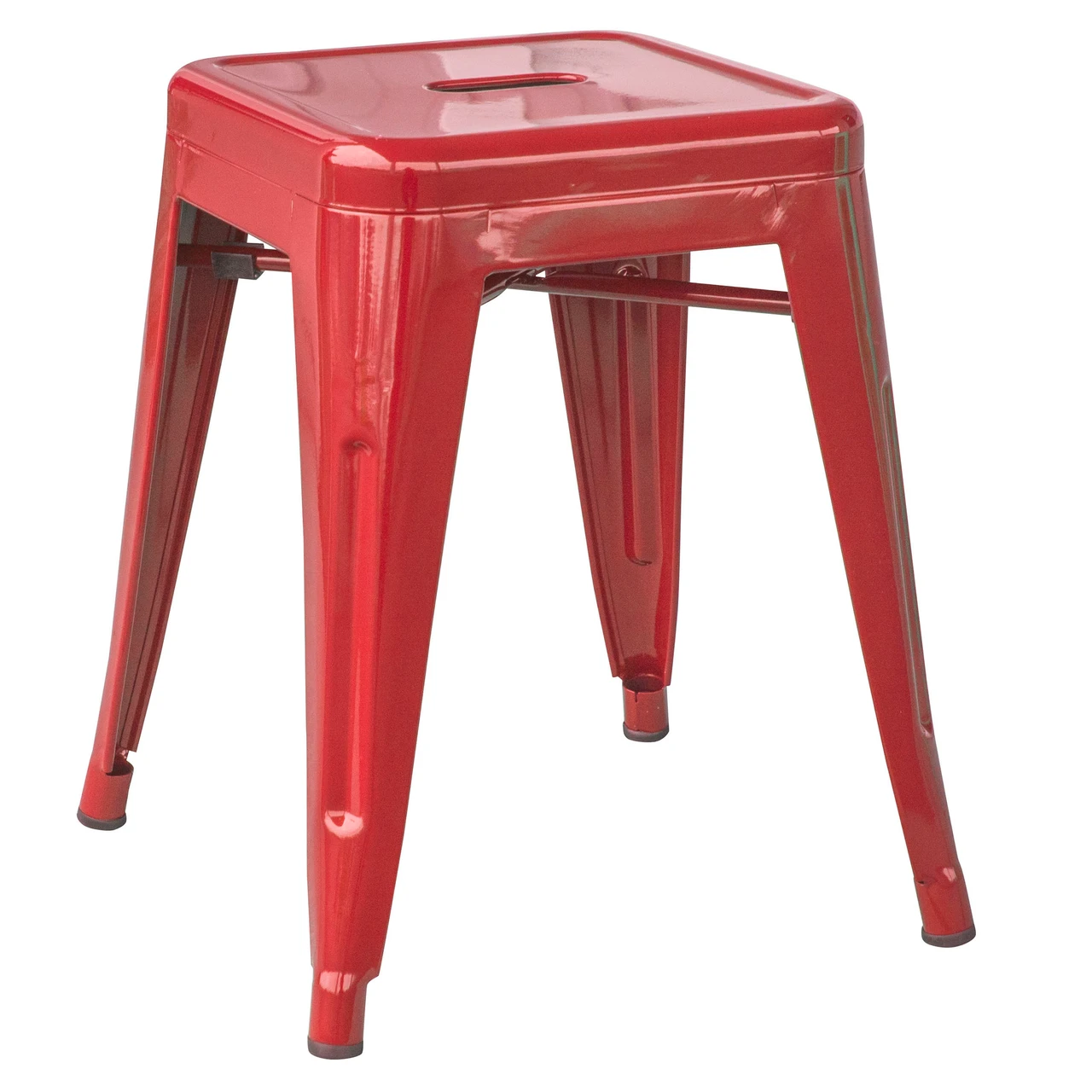AmeriHome BS18REDSET Loft Red 18 Inch Metal Bar Stool - 4 Piece — product image 5