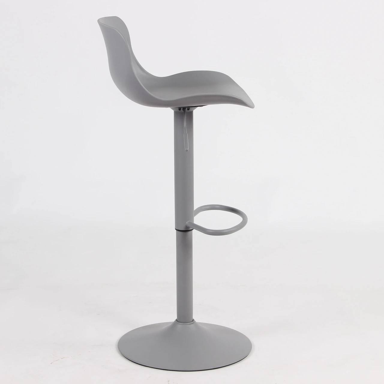 AmeriHome BS199GSET Adjustable Height Solid Color Bar Stool Set- Gray — product image 4
