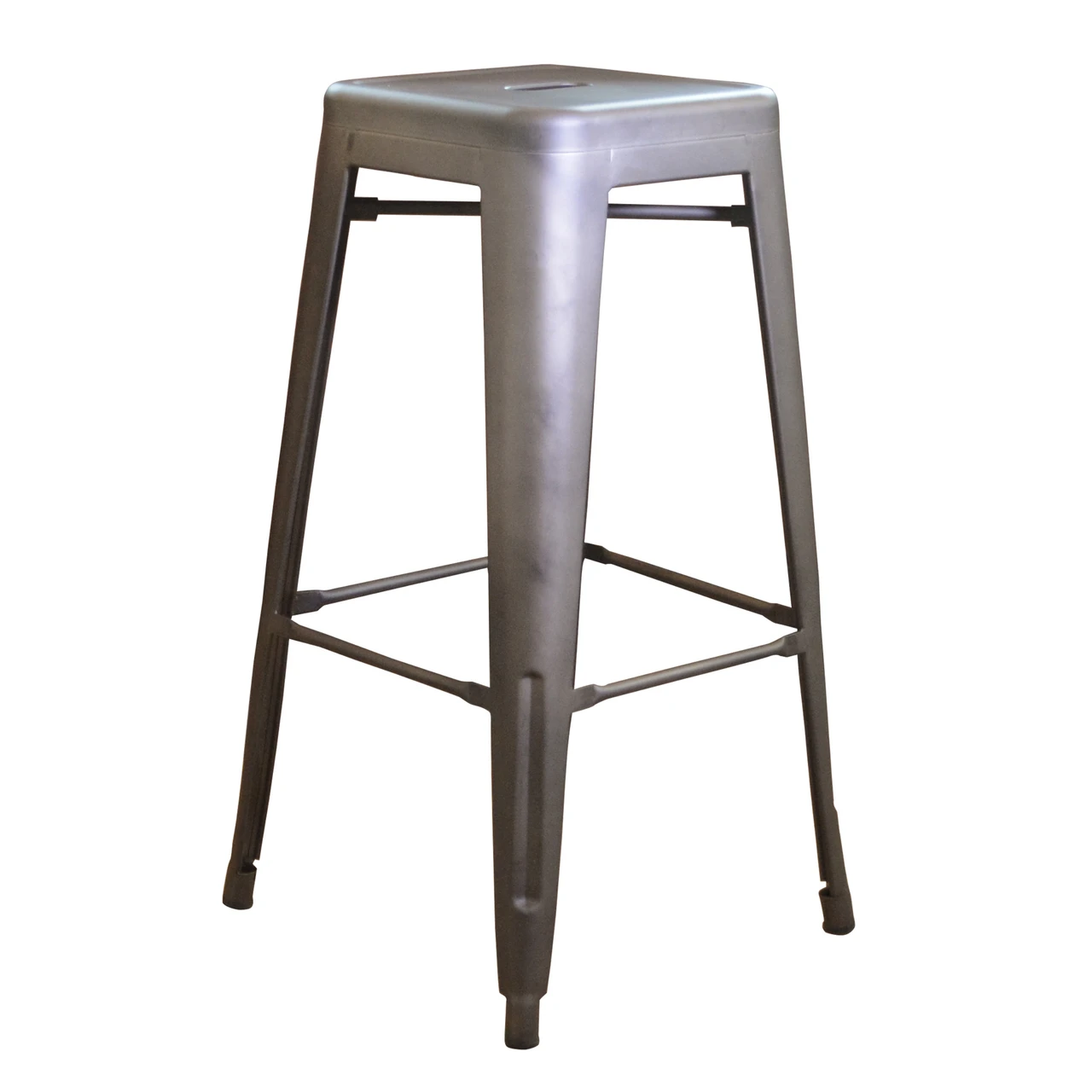 AmeriHome BSMETAL3PK Loft Gun Metal 30 inch Metal Bar Stool - 3 Piece — product image 5
