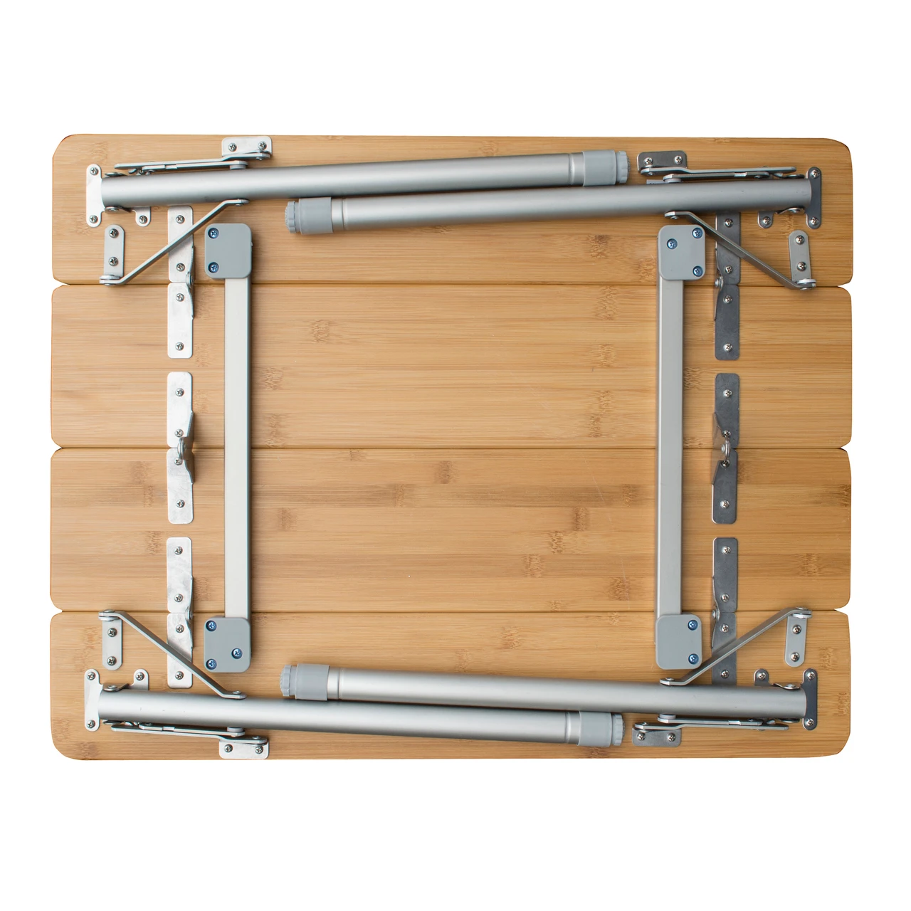 Folding Bamboo Table with Bag - Adjustable Height (AmeriHome FFBAT25) — product image 4