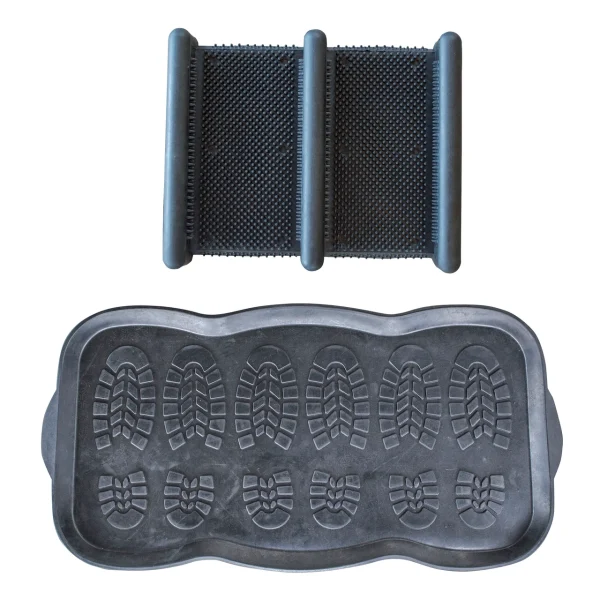 AmeriHome RBSMKIT Rubber Boot Scrap Mat and Rubber Boot/Shoe Mat