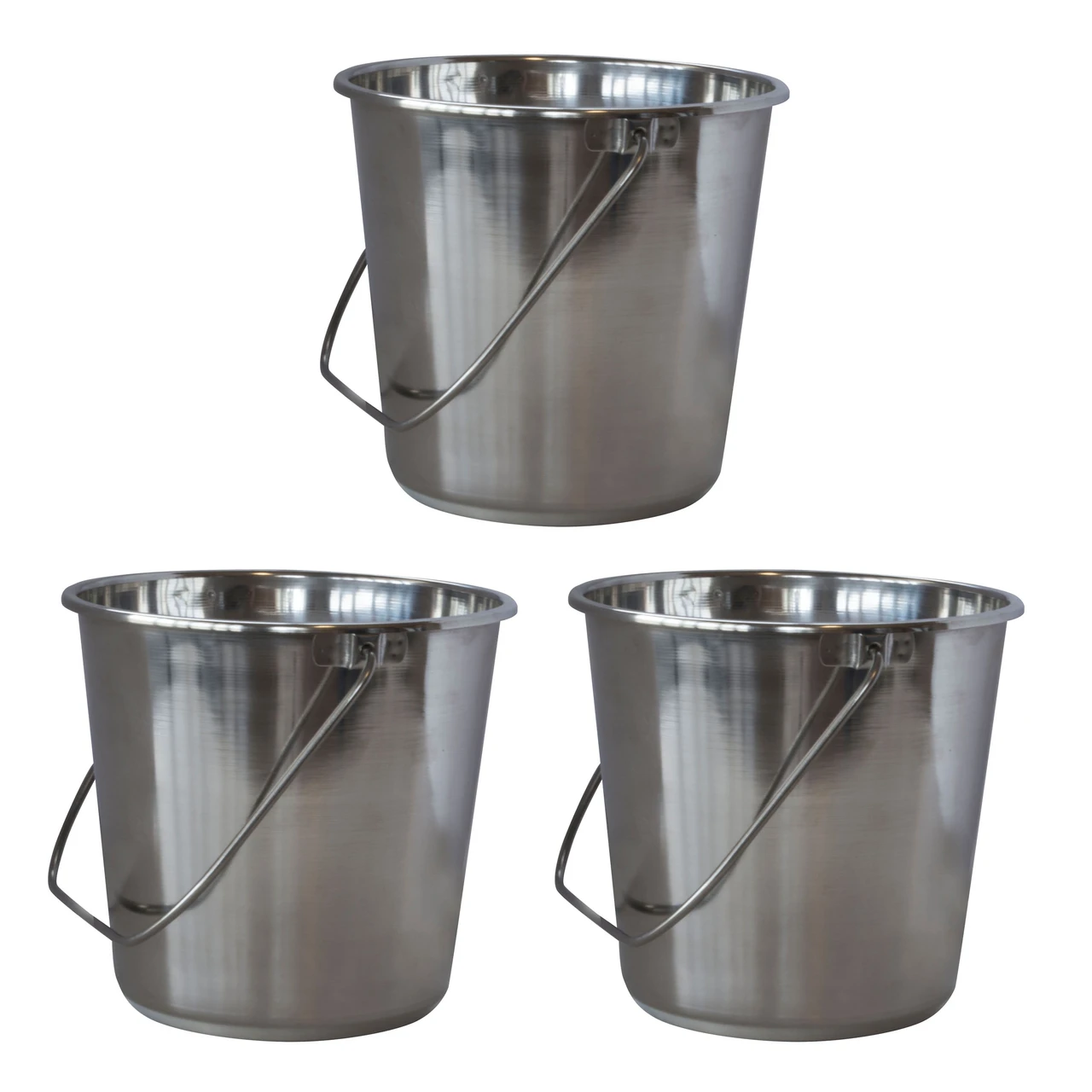 AmeriHome Extra Large Stainless Steel Bucket Set (SSB528SET)