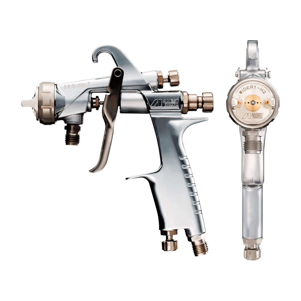 Iwata WIDER1-13H2G 1.3 mm Small Gravity Spray Gun (10030) — product image 3