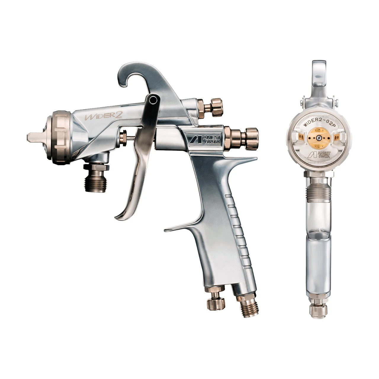 Iwata WIDER2-18K2S 1.8mm Large Siphon Spray Gun (20025) — product image 3