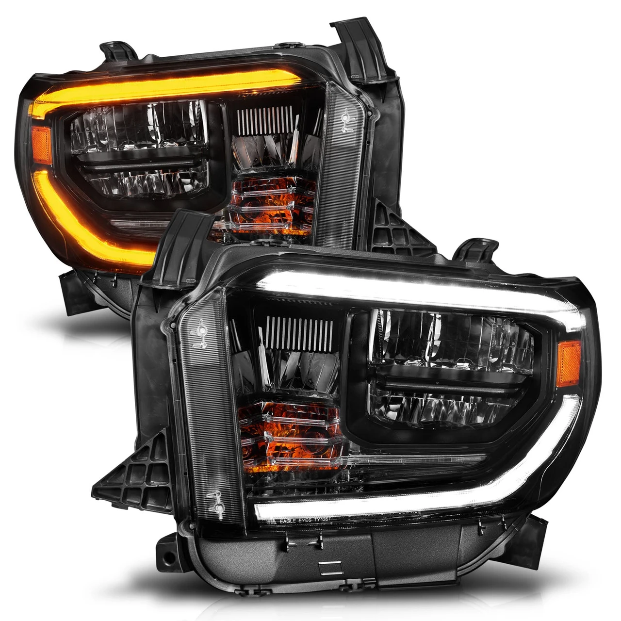 Anzo USA 14-21 Tundra Black Switchback LED Headlights (ANZ111533)
