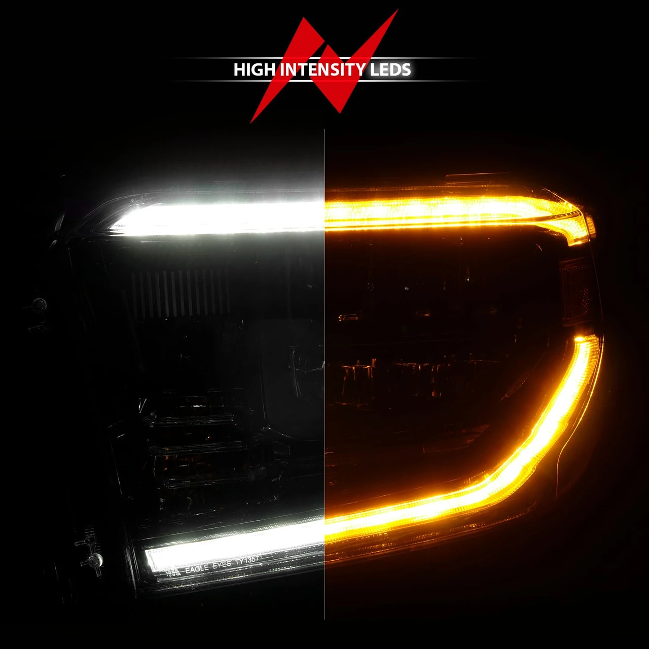 Anzo USA 14-21 Tundra Black Switchback LED Headlights (ANZ111533) — product image 3