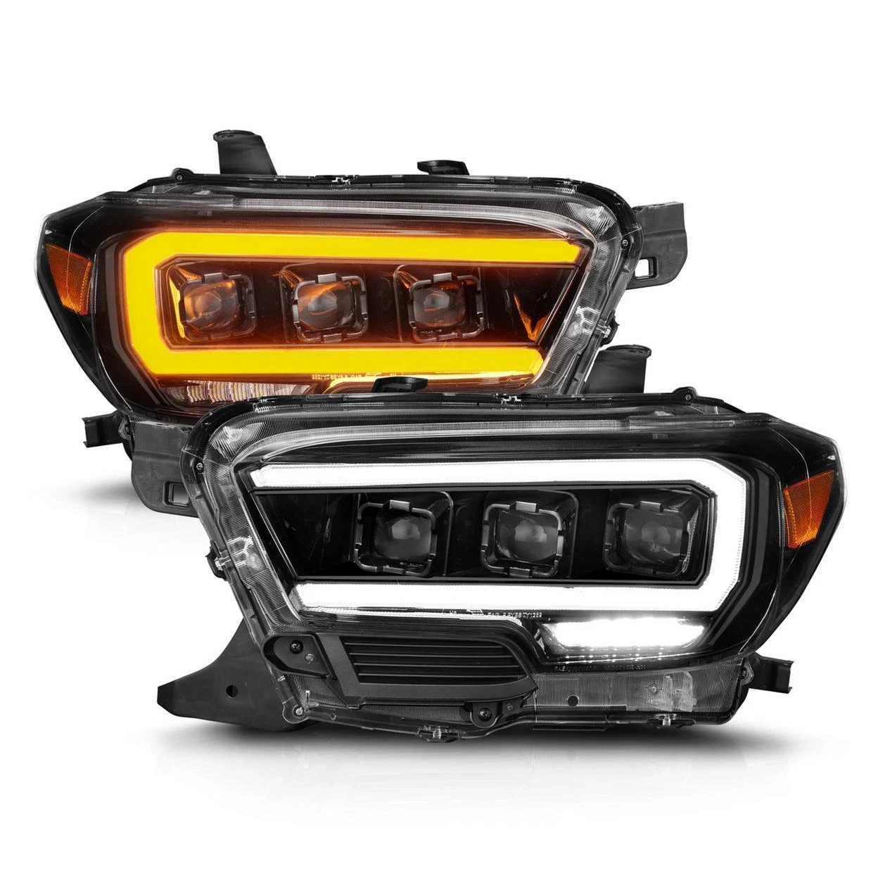 Anzo USA 16-23 Tacoma SR Black Headlights w/ Light Bar (ANZ111562) — product image 2