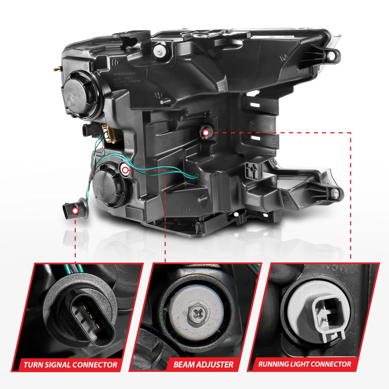 Anzo USA 18-20 F150 Chrome Full LED Projector Headlights (ANZ111571) — product image 2