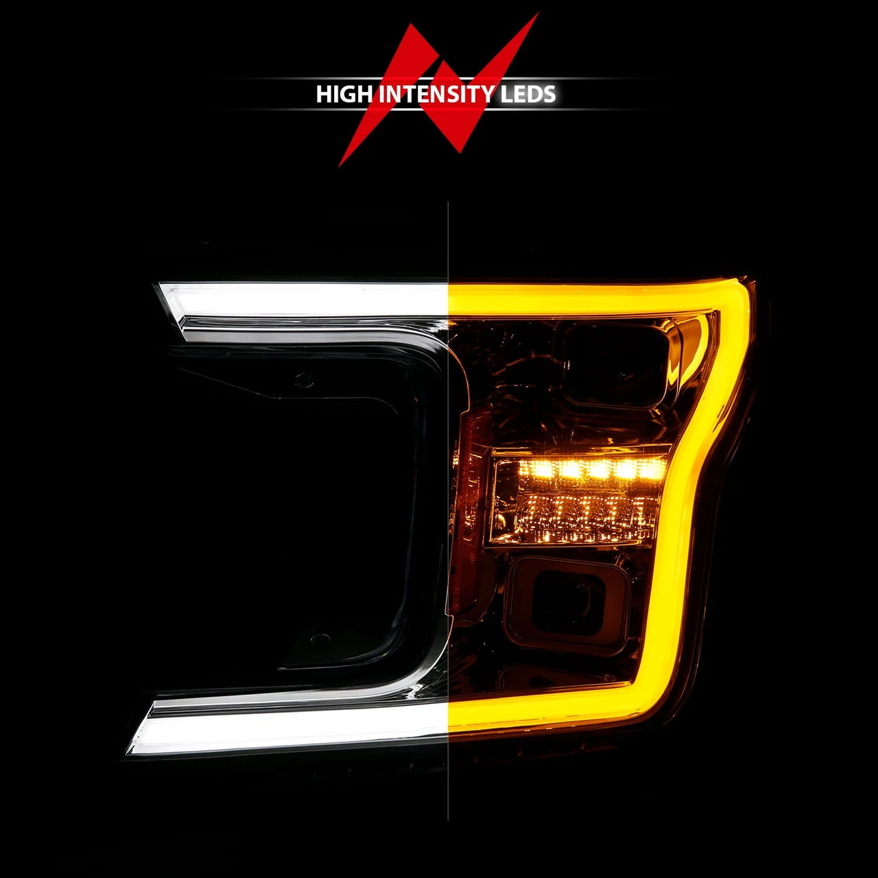 Anzo USA 18-20 F150 Chrome Full LED Projector Headlights (ANZ111571) — product image 3