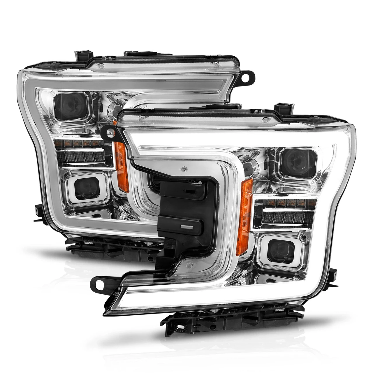 Anzo USA 18-20 F150 Chrome Full LED Projector Headlights (ANZ111571) — product image 4