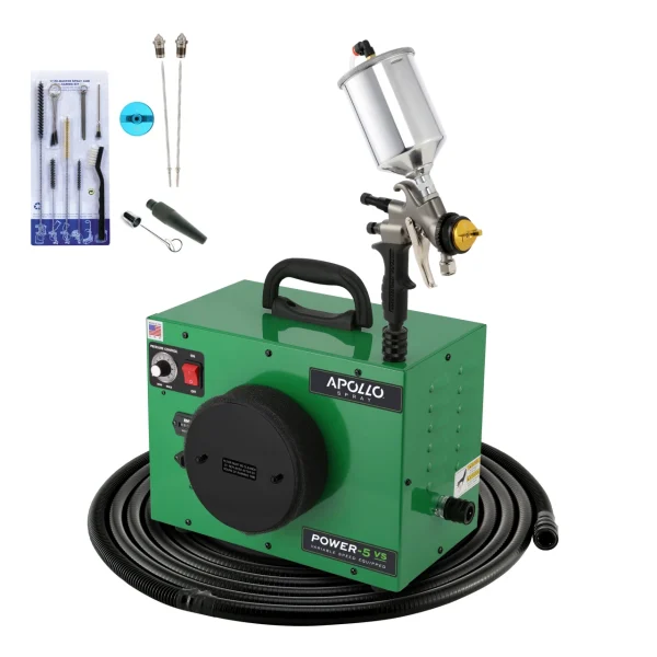 Apollo POWER-5 VS Bottom Feed HVLP Turbo Paint Spray System - PLUS Package (PW5-VS+-110-7700QT-13-BHS)