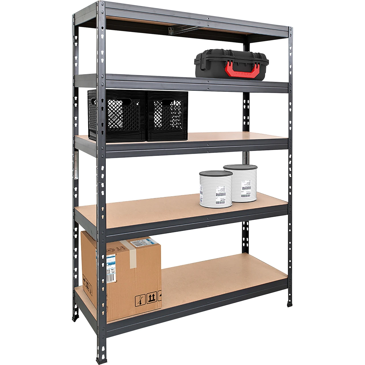 AR Shelving 47.2"x20"x71" Matte Dark Gray 5-Shelf (TR18S504KGGED9TG00)