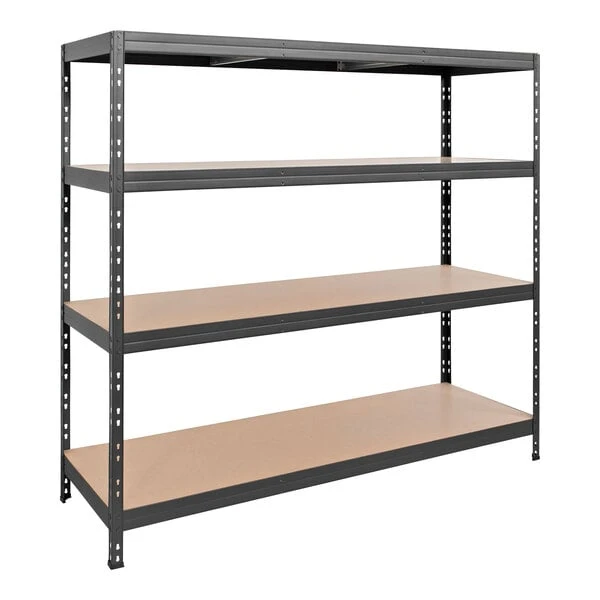 AR Shelving 71" x 20" x 71" Dark Gray 4-Tier Shelf (TR18S406KHKED8US0)