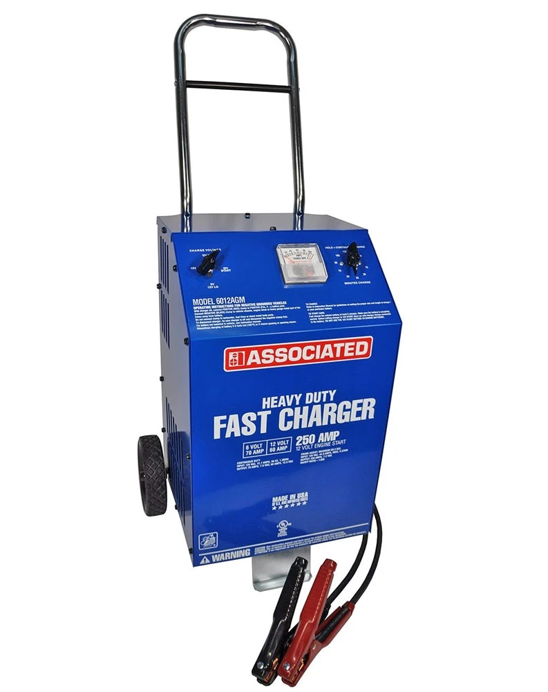 Associated 6012AGM 6/12 Volt Battery Charger (70/60/30 Amp, 250A Cranking)