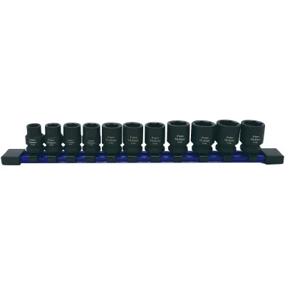 Astro 11-Piece 3/8" Drive 1/2 Size Socket Set - 9.5-19.5mm for Undersized, Swollen or Damaged Hardware (78311)