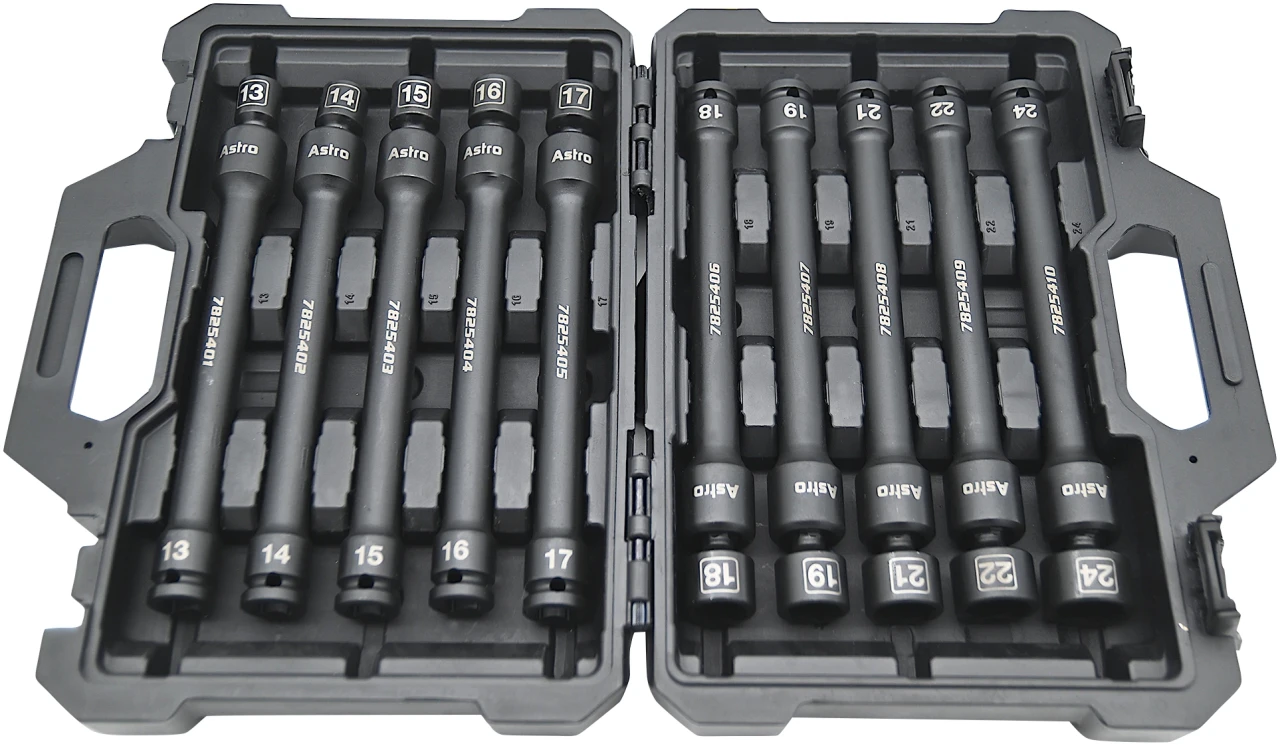 Astro Pneumatic 1/2_ Drive 6Pt Pinless Universal Torque-Saver Impact Extensions (78254) — product image 2