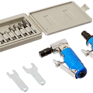 Astro Pneumatic 1/4" Die Grinder Set with Composite Body and Rotary Burrs (1221)
