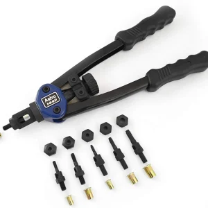Astro Pneumatic 13" Hand Rivet Nut Setter Kit with 60 Rivet Nuts (1442)