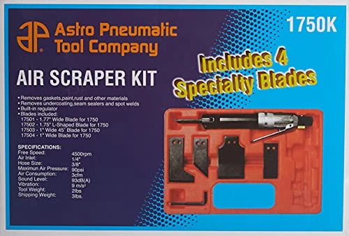 Astro Pneumatic Air Scraper Kit with 4 Specialty Blades (1750K) — product image 2