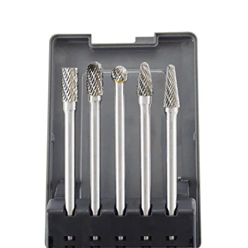 Astro Pneumatic 5 Piece Long Double Cut Carbide Burr Set Tungsten Carbide (2185)