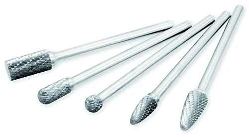 Astro Pneumatic 5 Piece Long Double Cut Carbide Burr Set Tungsten Carbide (2185) — product image 2