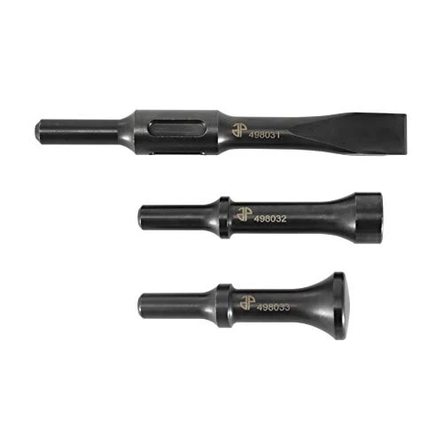 Astro Pneumatic 3-Piece Chisel Hammer Bit Set 498 Shank Slotted Chisel (49803)