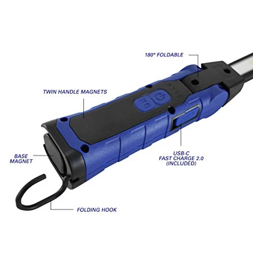 Astro Pneumatic 500x2 Lumen Folding Double Sided LED with Charging Pad (52SLC) — product image 4