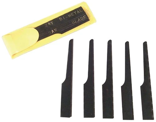 Astro Pneumatic 5 Piece Saw Blade Set 24 Teeth Per Inch with Yellow Sleeve (5SAW)
