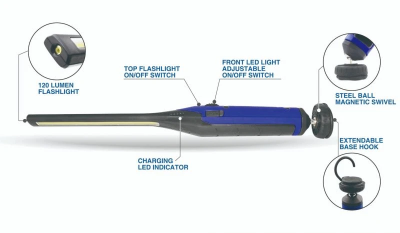 Astro Pneumatic Rechargeable LED Slim Light 650 Lumens (65SL) — product image 3