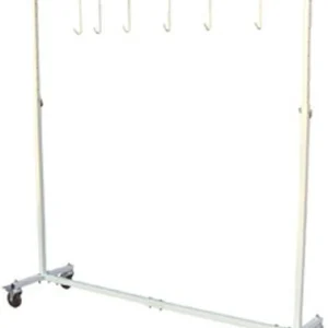 Astro Pneumatic Adjustable 7-Foot Paint Hanger w/ Six Hooks & Caster Wheels (7306)