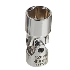 Astro Pneumatic 12 mm Flex Socket, 1/4" Drive, 6pt, Durable Tool (7412-09)