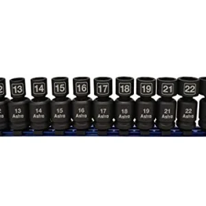 Astro Pneumatic 11-Piece 1/2" Drive Nano Pinless Universal Sockets (78244)