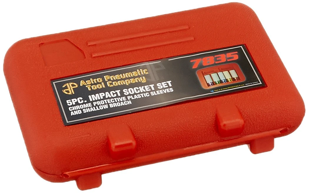 Astro Pneumatic 5 Piece Impact Socket Set with Protective Sleeve (7835) — product image 2