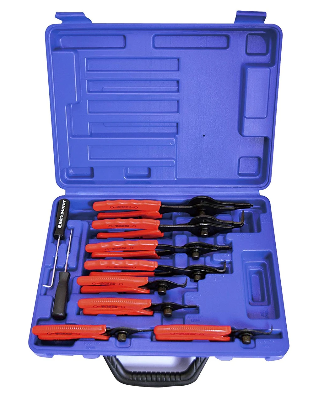 Astro Pneumatic Snap Ring Pliers Set with 10 Pieces and Vinyl Handles (9401) — product image 3
