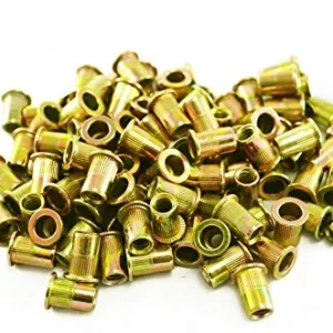Astro Pneumatic 100 Piece M6 6mm Steel Rivet Nuts Zinc Plated Set (RN6M)