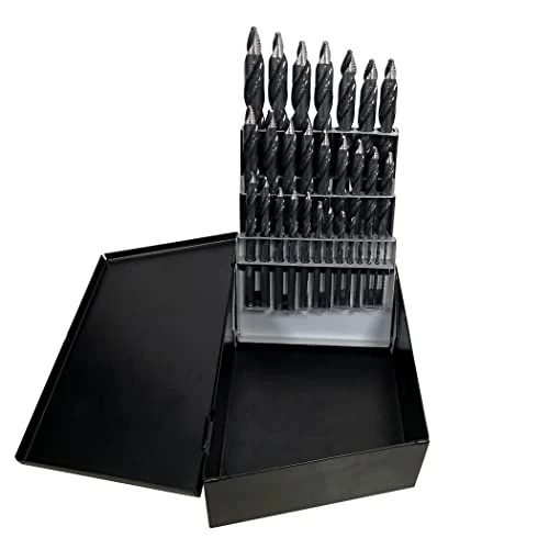 Astro Pneumatic Onyx 29-Piece TurboStep HSS Reduced Shank Drill Bit Set (TS29)