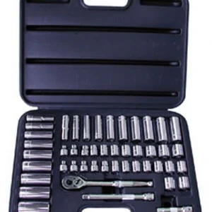 ATD Tools 1245 3/8" Dr 6-Point SAE/Metric Socket Set, 47 pc
