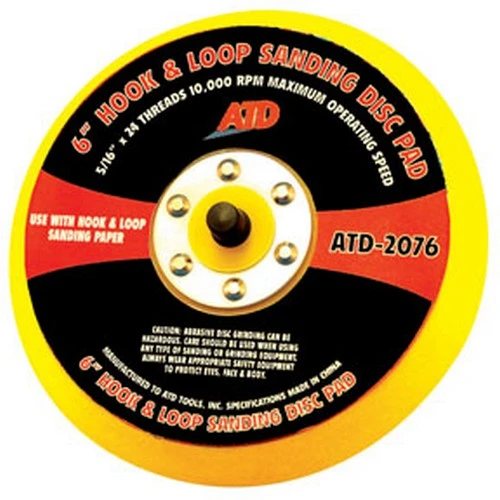 ATD Tools 2076 Hook & Loop Sanding Disc Pad