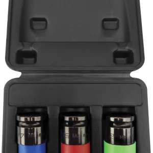 ATD Tools 4353 1/2" Drive Spherical Thin Wall Deep Impact Socket Set, 3pc