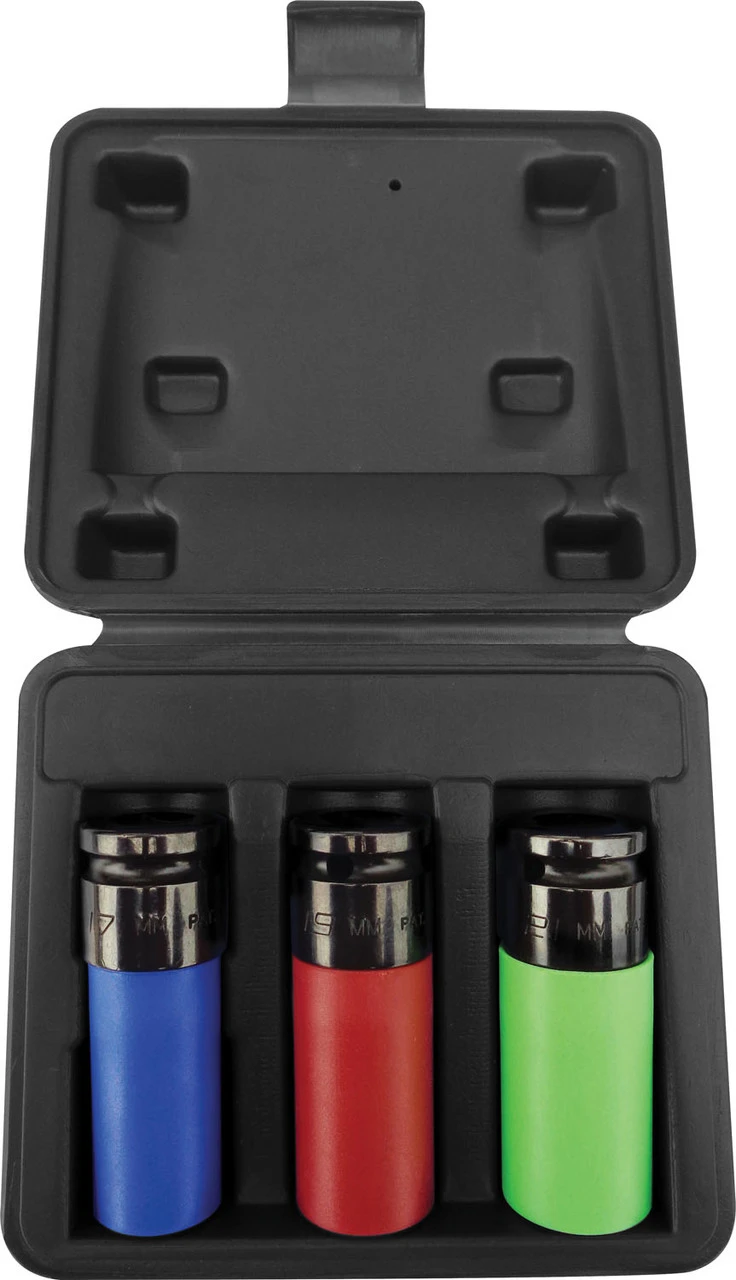 ATD Tools 4353 1/2" Drive Spherical Thin Wall Deep Impact Socket Set, 3pc