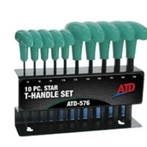 ATD Tools 576 Star T-Handle Set, 10pc