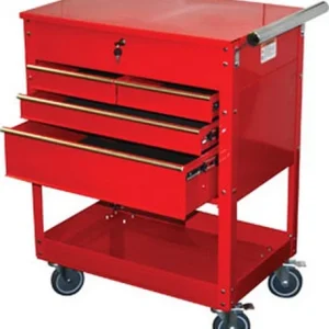 ATD Tools 7045 Professional 4-Drawer Service Cart, Red